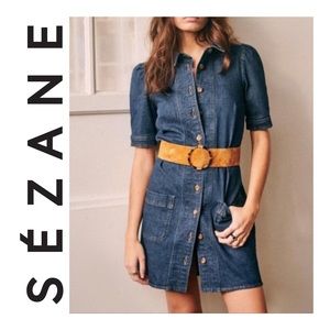 NWOT SÉZANE Almette Denim Dress Size 36/ 4 US